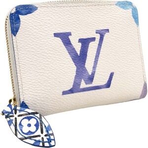 Louis Vuitton Zippy Wallet LV By the Pool Giant White Blue